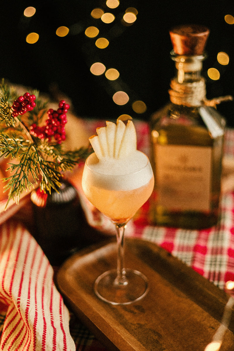 Cinnamon-Pear Tequila Sour